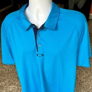 *OAKLEY* Hydrolix lightweight mens double logo casual golf ⛳️ polo shirt - XL